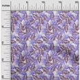 thumbnail image 2 of oneOone Silk Tabby Purple Fabric Tropical Craft Projects Decor Fabric Printed By The Yard 42 Inch Wide, 2 of 5