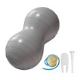 thumbnail image 3 of Almencla Peanut Ball Core Strength Training Fitness Exercise Ball for Home Gym Office Sliver, 3 of 8