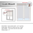 thumbnail image 3 of AOSKY Cordless Roller Shades for Windows Light Filtering Shades with 5% Openness Solar Screen Semi Sheer Roller Blinds UV Protect, 3 of 6
