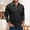 Black, variant on Adult Men's Polo Shirt Long Sleeve Button Polo Tees Basic Green Men's Tops