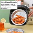 thumbnail image 4 of ZheElen 50 Pieces Air Fryer Tinfoil Pad Single-use Heat Resistant Barbecue Liner Type 2, 4 of 6