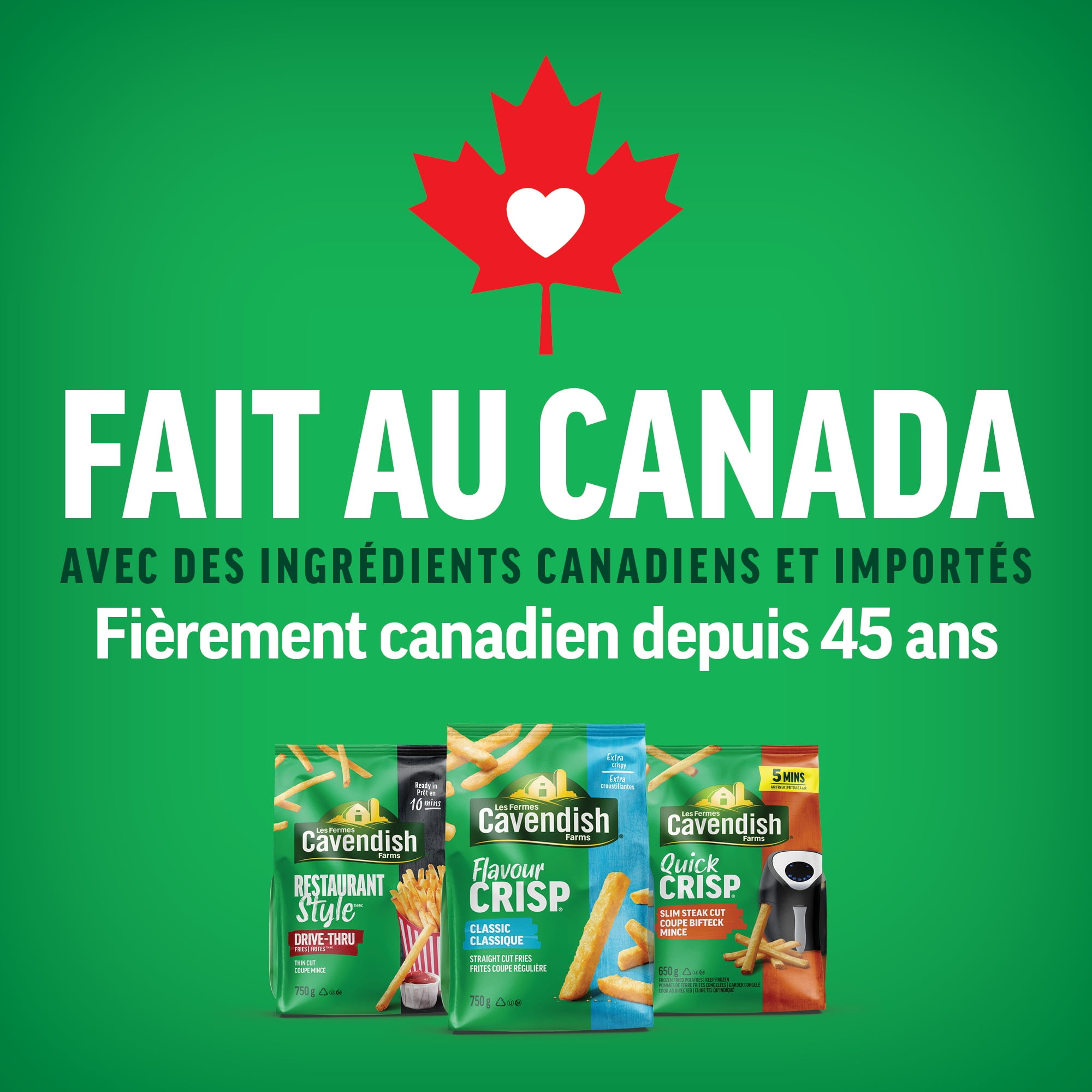 Croustilles ondulée Quick Crisp des Fermes Cavendish | Fait au Canada | Fière entreprise canadienne QC Croustilles Ondulee