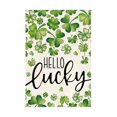 thumbnail image 1 of St. Patricks Day St. Patrick's Day Garden Flag Four Leaves, 1 of 5