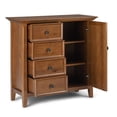 thumbnail image 2 of Simpli Home Amherst Armoire de Rangement en Bois Massif, Brun Doré Pâle, 2 of 17