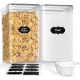 thumbnail image 1 of Stelive 2-Piece 6.5L Food Storage Containers Airtight Pantry Storage Containers Organiser Plastic Food Canisters Plastic Canisters w/ Labels & Pen, 1 of 12