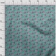 thumbnail image 2 of oneOone Cotton Silk Fabric Leaves & Floral Block Print Fabric BTY 42 Inch Wide, 2 of 4