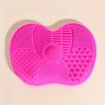 thumbnail image 3 of Silicone Makeup Brush Cleaning Mat With Suction Cup - Odorless, Easy-To-Clean Beauty Tool Accessory, 3 of 5