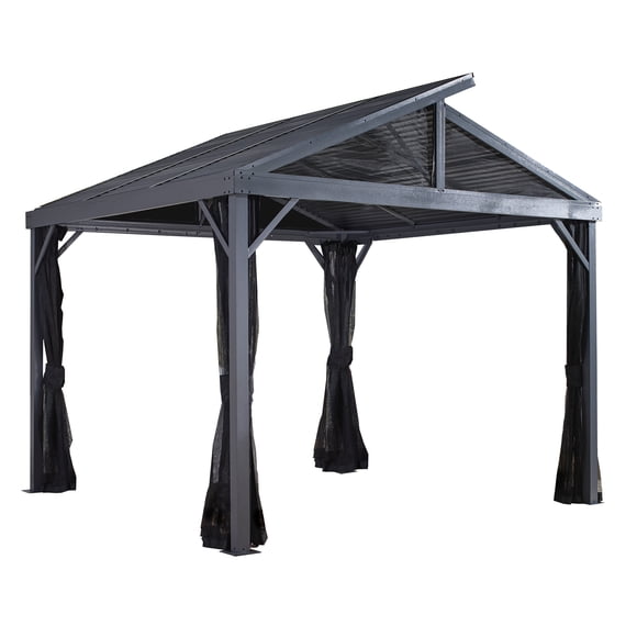 Sojag Sanibel 8 x 8 x 9 ft Light Grey Gazebo