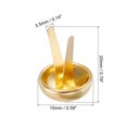 thumbnail image 2 of Unique Bargains 15x20mm Mini Brads Round Paper Fasteners for Art Crafting, Gold Tone 100pack, 2 of 5