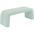 thumbnail image 1 of Meridian Furniture Arc Mint Vegan Leather Bench, 1 of 6
