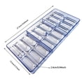 thumbnail image 3 of Chocolate Mold Candy DIY Mold 18 Diamond Shaped Clear Candy Maker Mould Used for Homemade Cake Decoration Teaching Props (oval), 3 of 9