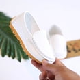 thumbnail image 2 of Ketyyh-chn99 Chaussures pour Enfants Ballerines pour Filles Grand Garçon Chaussures de Course Filles Chaussures Plates Souples Chaussures Bateau Chaussures Décontractées (Blanc, 30), 2 of 5