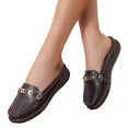 thumbnail image 1 of Mules à Enfiler Mocassins Penny pour Femmes 2025 Mode Décontractée Cuir Plateforme Marche Plates Demi-Mules Sandales, 1 of 5
