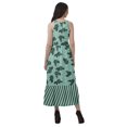 thumbnail image 4 of Moomaya Robe Longue Imprimée pour Femmes, Fente avant, Aguichant, Sans Manches, en Rayonne, Robe de Mariage, 4 of 4