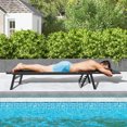 thumbnail image 2 of Gymax Patio Sunbathing Lounge Chair w/ Face Hole & Detachable Head Pillows Poolside, 2 of 8
