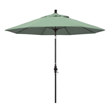 California Umbrella GSCUF908117-SA13 9 ft. Fiberglass Market Umbrella Collar Tilt Bronze-Pacifica-Spa