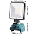 thumbnail image 3 of 4 Inch USB-C Rechargeable Outdoor Work Light Compatible with 18V 21V Lithium Batteries for Camping Jobsite and Emergency Use, 3 of 7