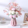 thumbnail image 3 of Artificial Flower Charming Exquisite Faux Silk Realistic Nordic Style Flower Bouquet for Home, 3 of 10