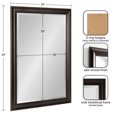 thumbnail image 2 of Kate and Laurel Whitley Traditional Framed Wall Mirror, 24 x 34, Bronze, Classic Rectangle Bathroom Mirror with Transitional Profile and Beveled Edge Design, 2 of 8