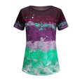 thumbnail image 4 of Pompotops Blouse Décontractée Ample pour Femme, Mode, Imprimée, Col Rond, T-Shirt, Chemises, Blouse, T-Shirt Imprimé, Liquidation, 4 of 5