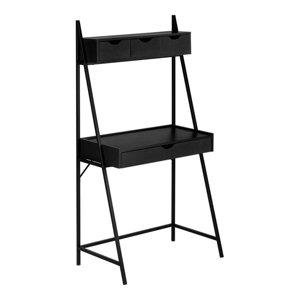 Scranton & Pays 32" L Bureau d'ordinateur en métal et stratifié en noir