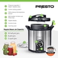 thumbnail image 3 of Presto Precise 02152 17 Qt Stainless Steel Electric Pressure Canner, Silver, 3 of 10