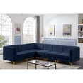 thumbnail image 4 of Meridian Furniture Alina Sectionnel Modulaire en Velours Bleu Marine, 4 of 20