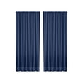 thumbnail image 2 of ZENGHUIJ Solid-Color Double-String Polyester Curtain Sheers Semi-Sheer Curtains Rod-Pocket Style Semi-Sheer Curtains, 2 of 6