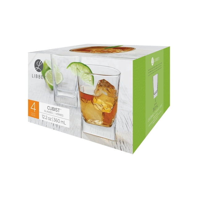 Libbey Cubist Double-old-fashioned Glass
