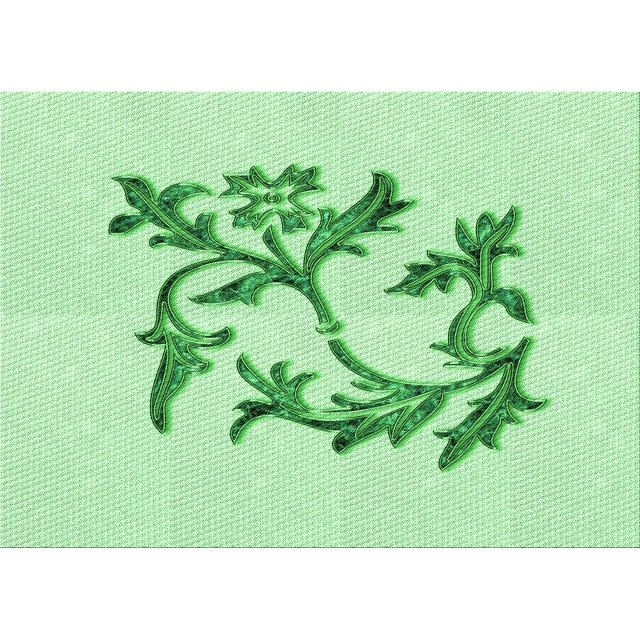 Ahgly Tapis Rectangulaire Lavable en Machine Intérieur Vert Menthe, 2 Pieds x 3 Pieds