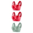 thumbnail image 1 of Timegard Womens Plus Size Bras No Underwire Full Coverage Mesh Breathable Comfort Everyday Bralette, 1 of 2