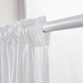 thumbnail image 4 of Innerwin Kitchen Curtains Decor Half Window Curtain Rod Pocket Simple Short Valance Semi-sheer Modern Solid Color Luxury Treatment White W:59''x H:23'', 4 of 5