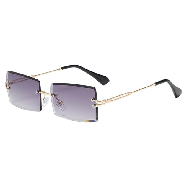 Milaget Womens Rimless Retro Tinted Lens Eyewear Shades Gray