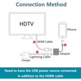 thumbnail image 4 of Saveplus Lightning to HDMI Digital AV Adapter for iPhone，1080P Digital Sync Screen Converter Charging Port for iPhone/iPad 1080P HDMI Converter for HD TV/Projector/Monitor,Support All iOS, 4 of 7