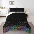 thumbnail image 2 of Erosebridal Rainbow Polka Dots Bedding Comforter Set, Modern Abstract Artwork Down Comforter, Girly Room Decor Lightweight 2 Pieces, 2 of 8
