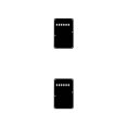 thumbnail image 4 of maskred Tremolo Cavity Cover Wear-resistant Back Plate Rustproof Back Cover Guitar Pickguard DIY Accessories Scratch Plate Black 2Set, 4 of 6