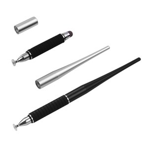 Amdohai 2-in-1 Capacitive Stylus Pen High Precision with Fiber Tip and Disc Tip Metal TouchScreen Pen