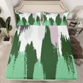 thumbnail image 2 of Erosebridal Orange Geometric Sheet Set Twin, Abstract Stripes Bedding Sets Twin Size, Minimalst Decor, 2 of 7