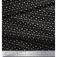 thumbnail image 2 of Soimoi Black Silk Fabric Line & Circle Geometric Print Sewing Fabric Yard 42 Inch Wide, 2 of 3