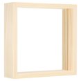 thumbnail image 1 of Unique Bargains 5x5 Wood Picture Frames, Double Sided Acrylic Plant Specimens Frame Natural Color, 1 of 5