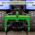 thumbnail image 3 of 3 Point Quick Hitch Adapter, Heavy Duty Q235 Steel Tractor Hitch with 2" Receiver, 3000 lbs Capacity, 3 of 6