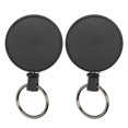 thumbnail image 3 of Retractable Keychain, Glossy Finish Outdoor Key Holder  Toughness 2PCS Stainless Steel Cord  For Household Use, 3 of 8