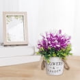 thumbnail image 4 of Aodebiao Small Fake Flowers Plants Mini Artificial Potted Plants for Table Desk Home Bathroom Office Decor, 4 of 6