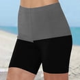thumbnail image 1 of Gspmoly Short pour Femme, Short d'Été Taille Haute pour Femme Short d'Été Décontracté Extensible Short de Sport Short de Randonnée Femme Liquidation Gris Foncé m, 1 of 5