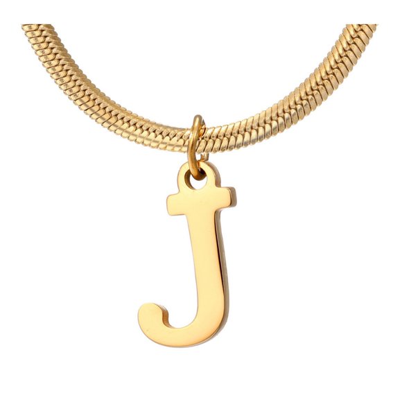 SIfdSeng Delicate Gold Monogram Necklace for Women Cute Letter Name Choker Necklaces for Girls Simple Shining Jewelry
