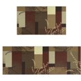 thumbnail image 1 of Maples Highland Textured Print Multicolor Kitchen Rug and Sets 2 Piece Non Skid Washable mat for Kitchen mats Floor White Kitchen Decor, 1 of 5