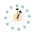 thumbnail image 2 of Elodie Round Ball Wall Clock Quiet Mid Century for Living Room Kitchen Decor Clocks Light Blue Ball, 2 of 8