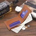 thumbnail image 4 of Men Boys Teens Xams Gift Concise Wearable PU Leather Multi Position Wallet Purse, 4 of 9
