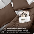 thumbnail image 3 of Bare Home Goose Down Alternative Comforter Set - 3 Piece Set - Full/Double, Cocoa, 3 of 7