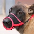 thumbnail image 3 of Dog Muzzle Nylon Soft Muzzle Anti-Biting Barking Secure，Mesh Breathable Pets Mouth Cover for Small Medium Large Dogs, 3 of 9
